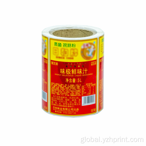 Food Label Customized Label Food Packaging Condiment Label Food Sticker Supplier